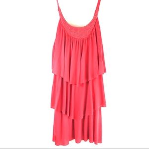 Forever 21 Tangerine Ruffled Dress